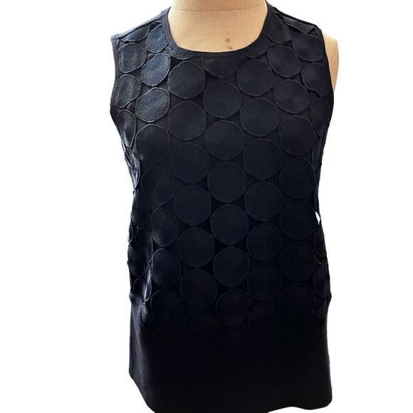 Ann Taylor Black Geometric Top / SZ: S / NWT - Picture 1 of 6